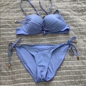 Light blue top shop bikini